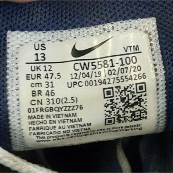 Nike Air Max 270 USA Mens Size 13 Running Shoes Sneakers Red White Blue Olympic